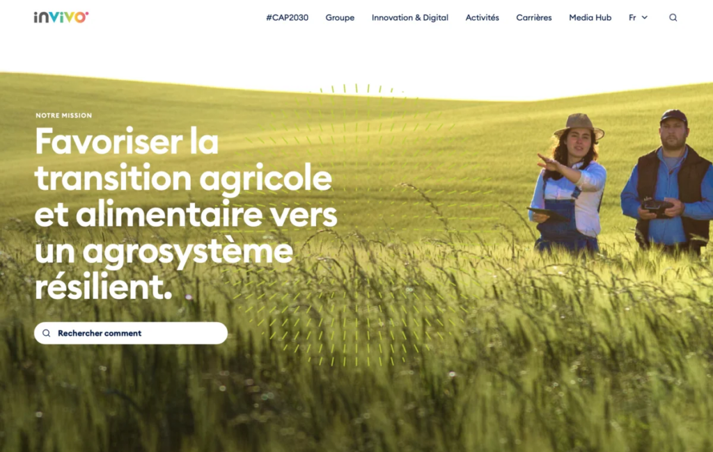 Site Corporate Groupe InVivo