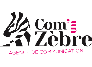 Logo agence Com un zèbre